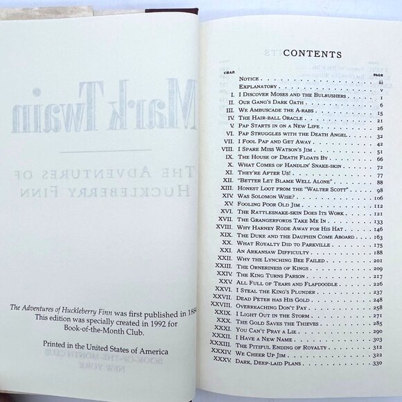 Mark Twain Book Set: Huck Finn Tom Sawyer Puddnhead Wilson The Innocents Abroad - Picture 16 of 16